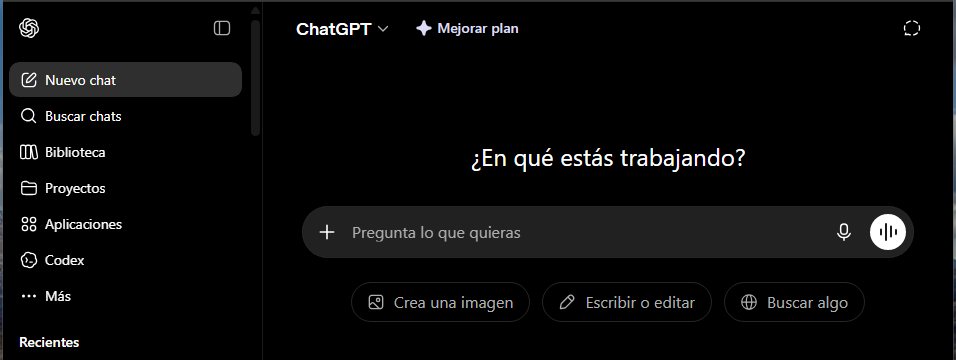 qué es ChatGPT interfaz
